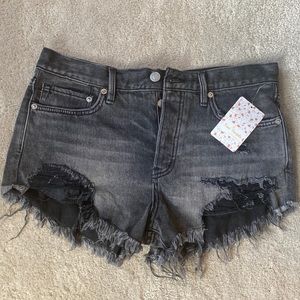 NWT Free People Distressed Jean Shorts